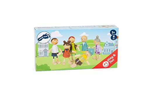 Muñecos Flexibles de Madera Small Foot Familia 6 Piezas miniatura 1