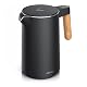 Arendo – Wasserkocher mit Temperatureinstellung – Edelstahl – 45-100 Grad – 1.5 Liter – Doppelwand – BPA frei – Warmhaltefunktion – Teekocher mit Temperaturanzeige – Griff Cool Touch – schwarz matt