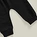 Tiacham Tiaham Baby Boy Clothes Girl Outfits Fashion Sweatshirt Sweat Pant Kids Toddler Tops Pant Sets (Black, 0-6 Months)