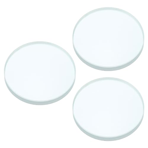 Image of PATIKIL 6 inch (150mm) Focal Length Double Concave Lens, 3 Pack 50mm Diameter 6mm Height Glass Optically Polished Round Edges Lens for Physics Experiment, Clear