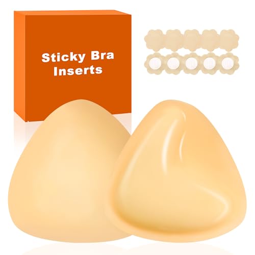 LAZYROSY Double Sided Sticky Bra Ultra Boost Inserts Pads Reusable