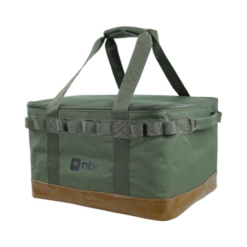 NTK, Bolsa Camp Bag 40cm em Poliéster Oxford com Divisórias Internas Resistente Ideal para Camping, Verde