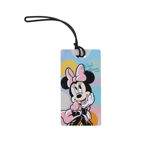 Image of Bioworld Minnie Mouse Kids Travel Set with Neck Pillow Eye Mask and Luggage Tag - Disney Magic on the Go!