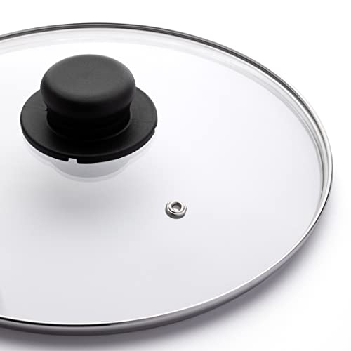 Zanetti - Glass Lid with Knob for pots and pans Diameter 28 cm, Silver - Image 3