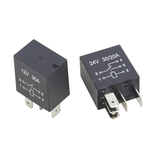 Relais automobile violet 12V 30A 4 broches composant électricité universel auto