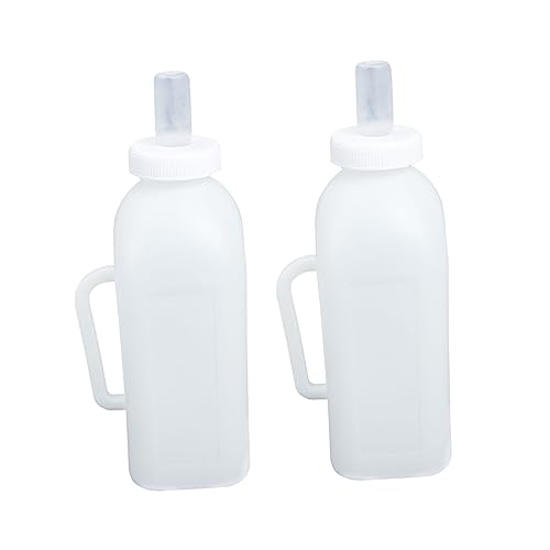 COSMEVIVI Practical Calf Milk Container Soft Silicone Pet Nursing Bottle for Dogs Rabbits Cats