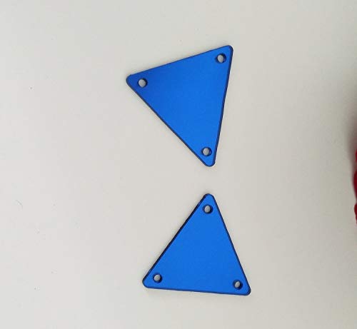 MEYA Juego de 50 Piezas de Espejos Triangulares para Coser, Bricolaje, con Diamantes de imitación espejados para Disfraz, Vestidos, Ropa, Accesorio de decoración