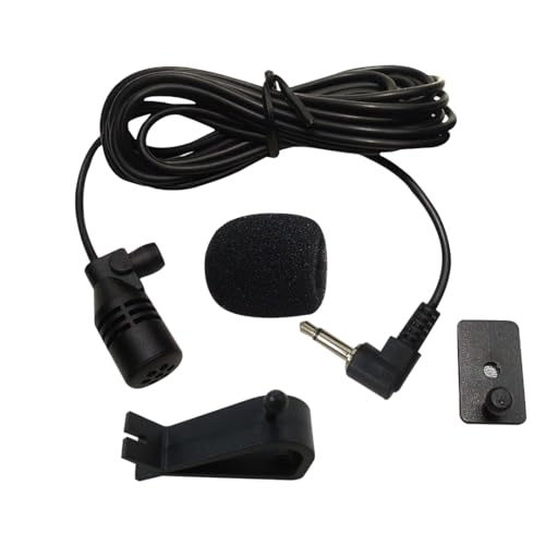 2024 Upgrade Car Microphone Stereo 3.5mm Jack Assembly Mic Car Radio Microphone...