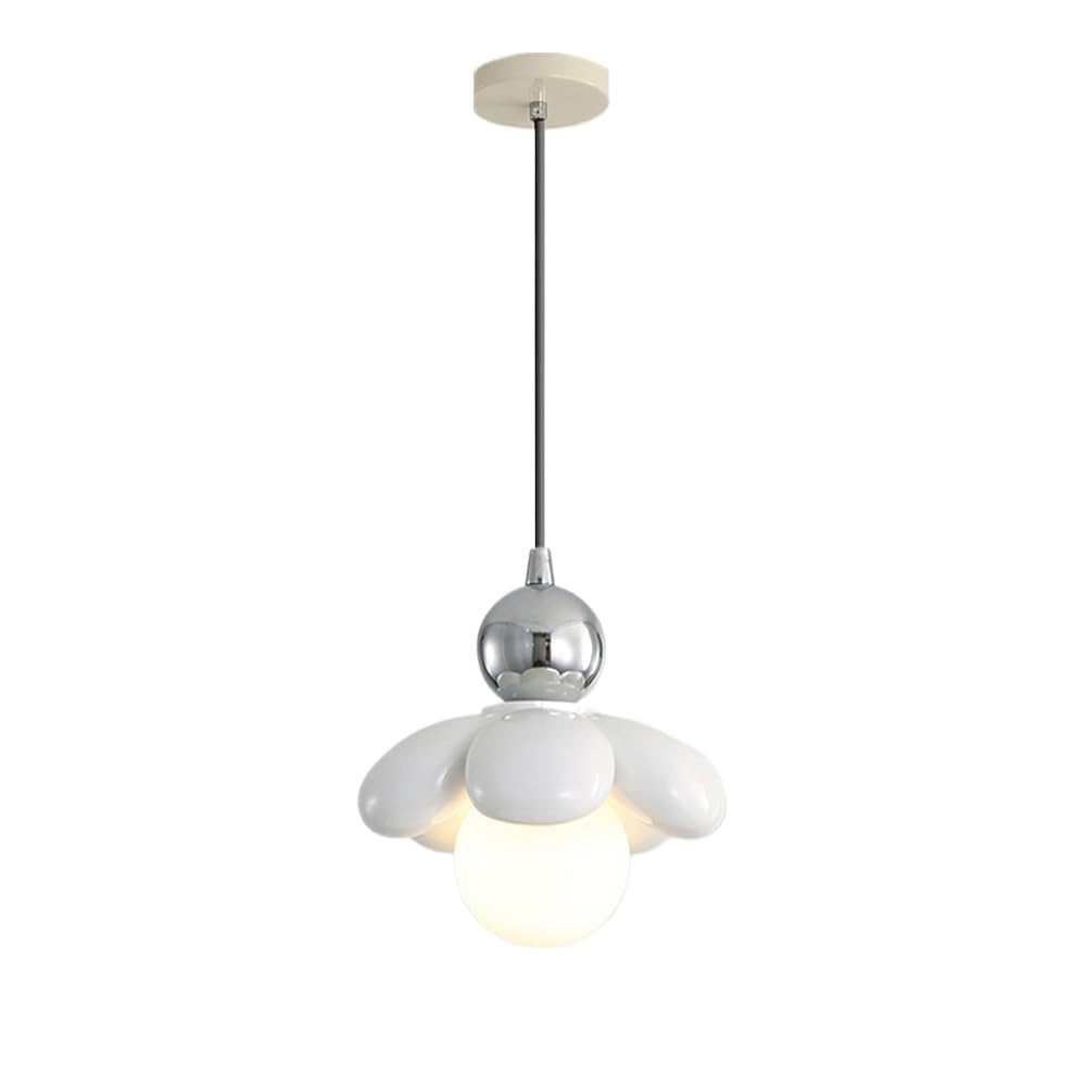 Lampa sufitowa LED, żyrandol kuchenny w stylu vintage, wisząca lampa kwiatowa, nowoczesna lampa wisząca ze szkła mlecznego do sypialni dziewcząt, pokoju dziecięcego, wyspy kuchenne