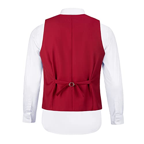 Men Suit Slim Fit 3 Piece Set Wedding Business Suits for Man Solid Formal Prom Tuxedo & Vest & Pants4