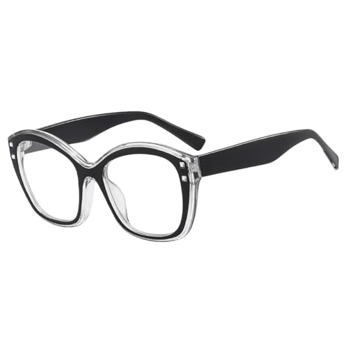 Lunettes de soleil œil de chat sexy à rivets verres ronds protection UV400