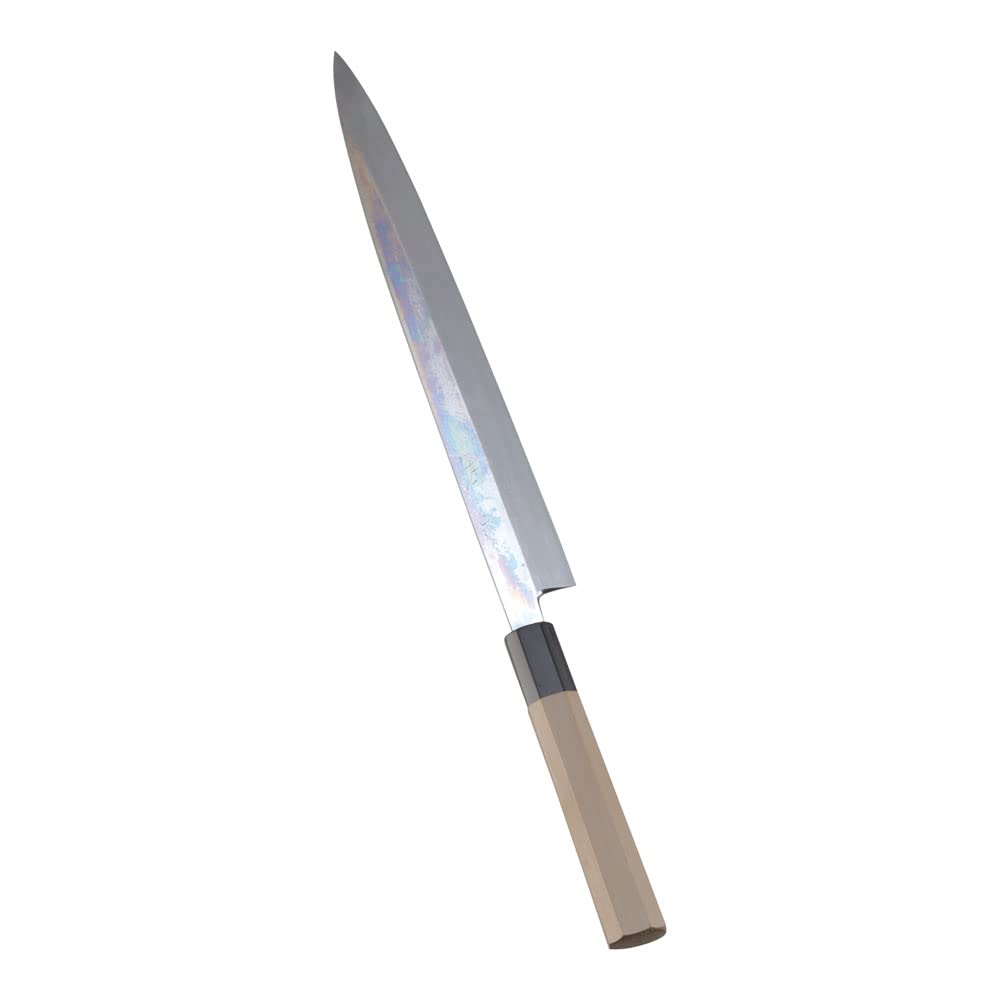 柳包丁　本焼　30センチ 楽天市場】正本総本店 本焼青鋼 柳刃 包丁 鏡面仕上げ 青紙一号