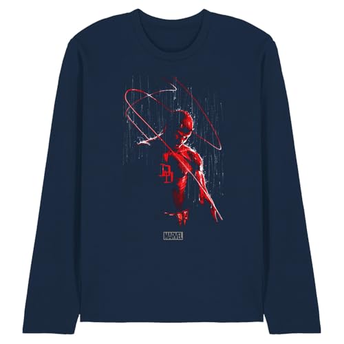 T-Shirt Daredevil Pluie Manches Longues pour Vos Soirées Ciné Marvel