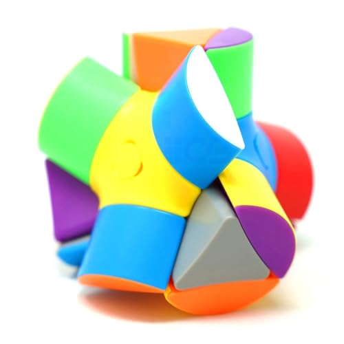 Image of SengSo Q-Platypus V1 Speed Cube | Unique Cylinder Tip Shape Mod Puzzle | Smooth Stickerless Mechanism, 80mm Compact 100g Brain Teaser Puzzle