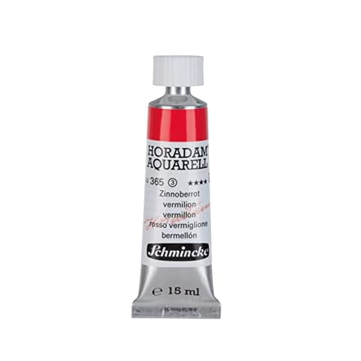 Schmincke 15 ml Horadam Aquarell Rojo Bermellón Acuarela 14 365 006