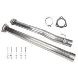Performance Exhaust Pipe Fit For 2011-2017 Ford 6.7L Diesel，Compatible with 2011-2017 Ford F250 F350 F450 6.7L Powerstroke Diesel Turbo Exhaust 4' Pipe，Stainless Steel