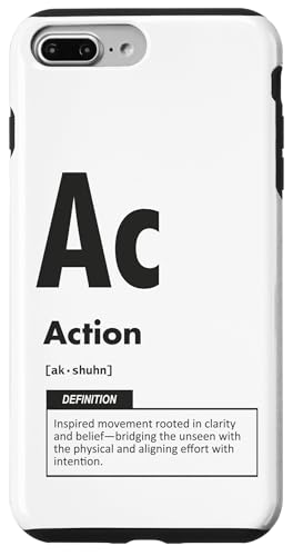 Elemento de acción – Manifestación, Ley de Atracción, Éxito Carcasa para iPhone 7 Plus/8 Plus