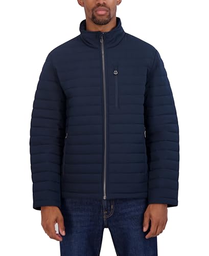 Nautica Men's Lightweight Quilted Puffer Jacket – Full Zip Transitional Outerwear
