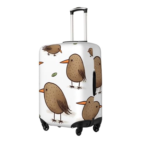 Kiwi Birds Cute Luggage Cover Washable Stretch Suitcase Protector Anti-Scratch Travel Suitcase Cover Protector Elastic Baggage Cover Fits 18-32 Inch Luggage Sleeve2