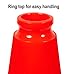 (Set of 12) CJ Safety 18 inch Traffic Safety Cones with Heavy Duty Black Base Orange Premium PVC with 6' Reflective Collar for No Parking, Training Cones, Caution Cones (12 Pack Cones)