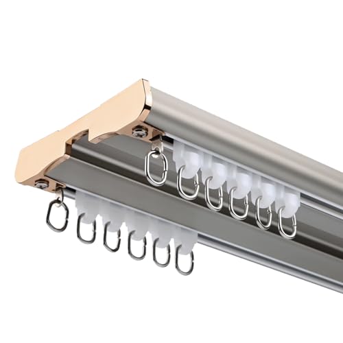 Double rail plafond aluminium robuste de 4,8 m pour suspendre sans fléchir