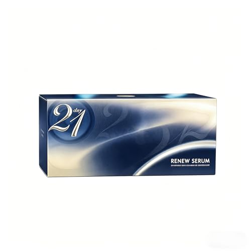 Generic 21 Day Renew Face Serum, Hydrating Firming Repair Serum with Natural Plant Extracts, Brightening Smoothing Daily Skin Care, Lightweight Fast Absorbing, 21 Sachets