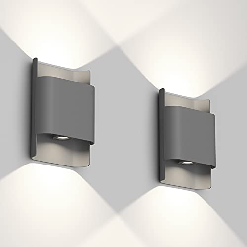 Apliques de Pared de Led Escaleras Gris Marca Klighten
