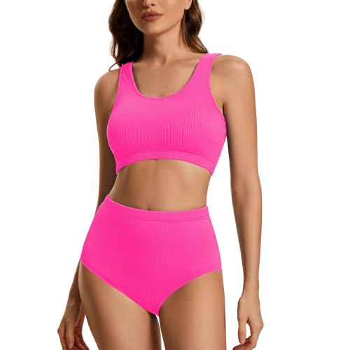 Conjunto De Bikini para Mujer Traje De BañO Dos Piezas Push Up Cuello En V Estampado Braguitas Bikini Tanga Bikini