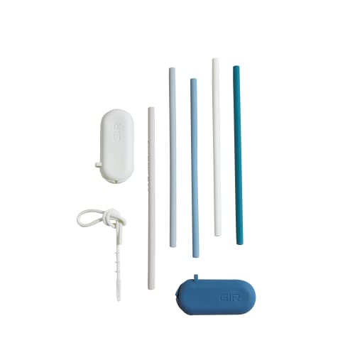 Gir: Get It Right Reusable Silicone Straws With Travel Case And Clean Wand, Eco-Friendly Drinking Straws For Hot And Cold Beverages, 5-Pack (Mist) #TOP29