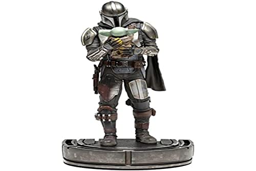 Star Wars Iron Studios The Mandalorian and Grogu Art Scale Statue (1/10) (LUCSWR43821-10)