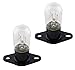 Bombilla de Microondas 20W 230V con Base T170 Compatible con Panasonic Daewoo Panasonic Sharp Sanyo Horno de Microondas Universal por Poweka (2 Piezas)