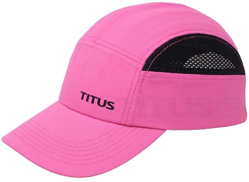 TITUS Lightweight Safety Bump Cap - Baseball Style Protective Hat (Pink Vented)
