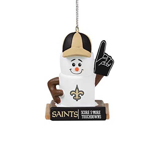 NFL New Orleans Saints 2016 Smores Ornament, Black, One Size