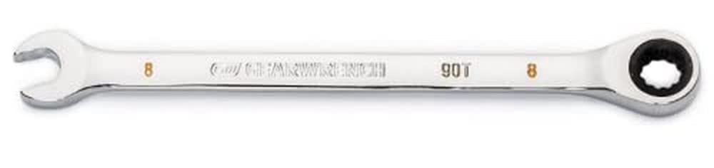 GEARWRENCH 8mm 4 Degree Swing Arch 12 Point Ratcheting Combination Wrench - 86908 — image 1
