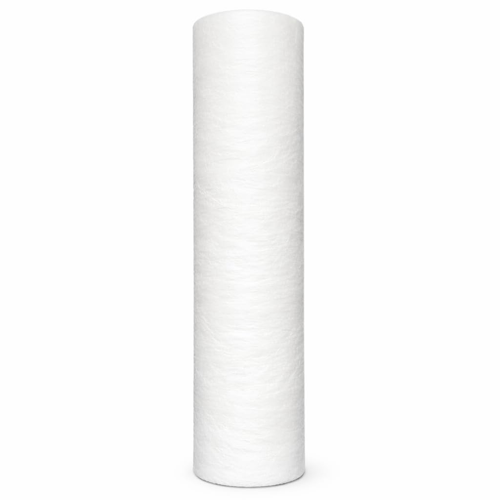 30x Wasserfilter 10 Zoll Sediment String, Schaumstoff, Aktivkohle Kartuschen | Universal für 10" Filtergehäuse und Umkehrosmose | Wasserfilterpatrone | Sedimentfilter | Vorfilter