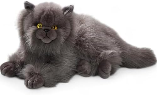 Carl Dick Cat, Persian Gray, 12 inches, 30cm, Plush Toy, Soft Toy, Stuffed Animal 3433