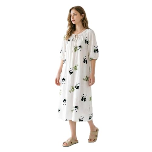 Image of lvenzse Womens Maxi Dress Boho Chiffon Floral Printed V-Neck Long Dresses