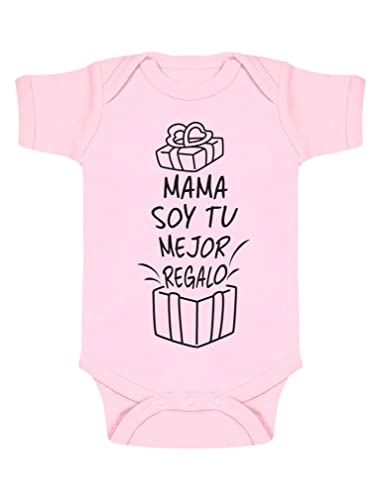 Green Turtle Body de manga corta para bebé - Body Bebé Regalo Original para mamá Día de la Madre Body Mamá 6M Rosa