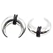 New 2026 Unisex 2Pcs Stainless Steel C Shape Buffalo Horn Ear Taper Stretcher Expander Septum Captive Tragus Cartilage Piercing Body Jewelry Fashion Trendy Accessories Creative Gift For Women And Men