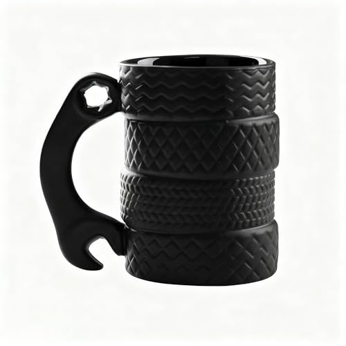 zhydrl Tire Mug, 16 oz Large Capacity Novelty Coffee Cup