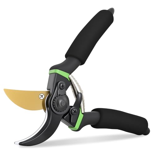 Yesker Pruning Shears for Gardening 8.5' Professional Bypass Garden Scissors Yard Clippers with...