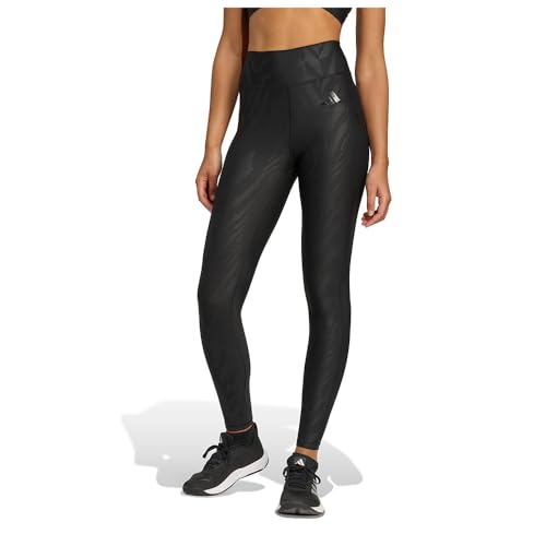 adidas Women's Mallas Optime AOP Full-Length, Black, 2XL