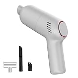 Clean My Bricks Lego Vacuum, Mini Vacuum Cleaner, Dual Nozzles for Tight Gaps, USB Charging, Washable Filter (White)