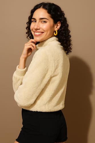 Image of THE DRY STATE Women's Fur Pull Over With High Neck