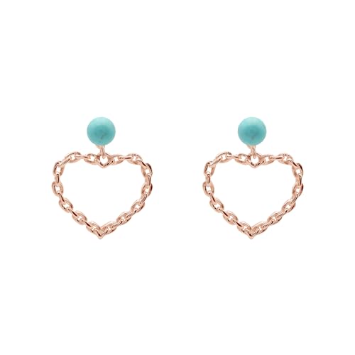 Boucles d'oreilles pendantes argent 925 véritables pierres bleues