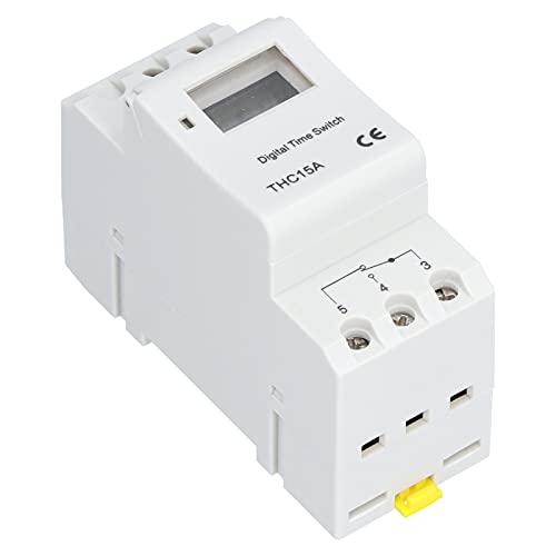 Interruptor Temporizador ABS Pantalla LCD Configuración de Tiempo de Batería Recargable para Equipos Eléctricos DC12V