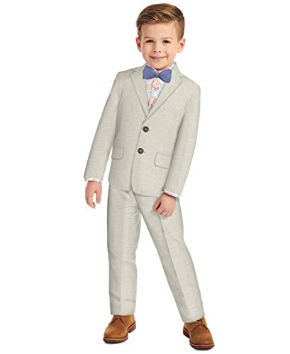 Image of Nautica Boys' Suit Set with Jacket, Pant, Shirt and Tie