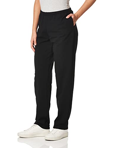 Ruby Rd. Womens Petite Pull-On Stretch French Terry Pants, Black, Large Petite Us #TOP1