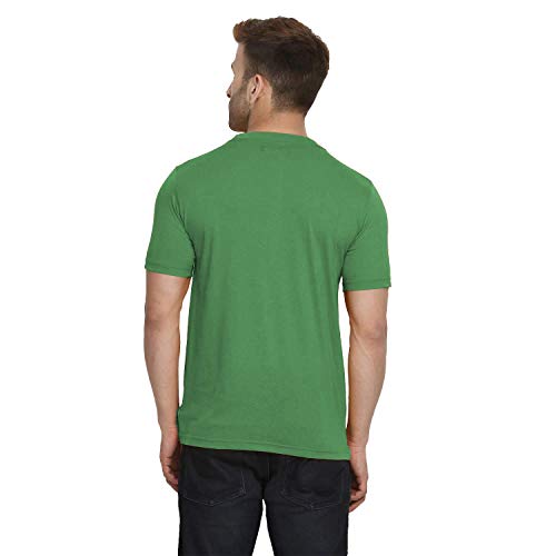 Image of Akshya t Shirt Men Cotton | Tshirt Men Round Neck|Round Neck Tshirt Half Sleeves-Light Green, Msize