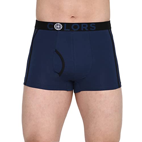 Image of RUPA FRONTLINE Colors Men's Front Open Athlefit Mini Trunks | Soft-Touch Cotton Stretch | Snug Fit | Breathable Fabric | Supporter Brief | Pack of 1